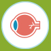 Illustrated icon of cornea