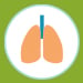 Illustrated icon of lungs