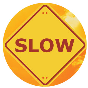 Image of a Slow traffic sign