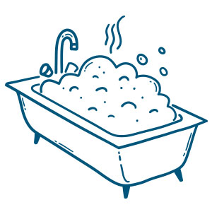 Icon of a bubble bath