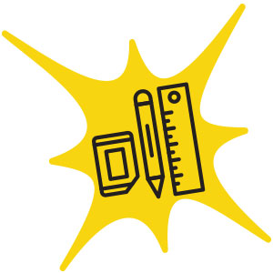 Icon of organizing supplies