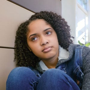 Image of depressed teen