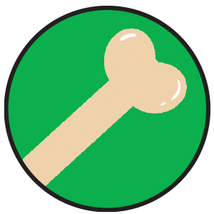 icon of a human bone